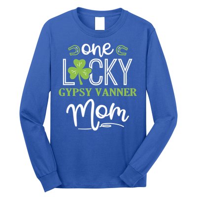 One Lucky Gypsy Vanner Horse Mom Irish Horseback Riding Gift Long Sleeve Shirt