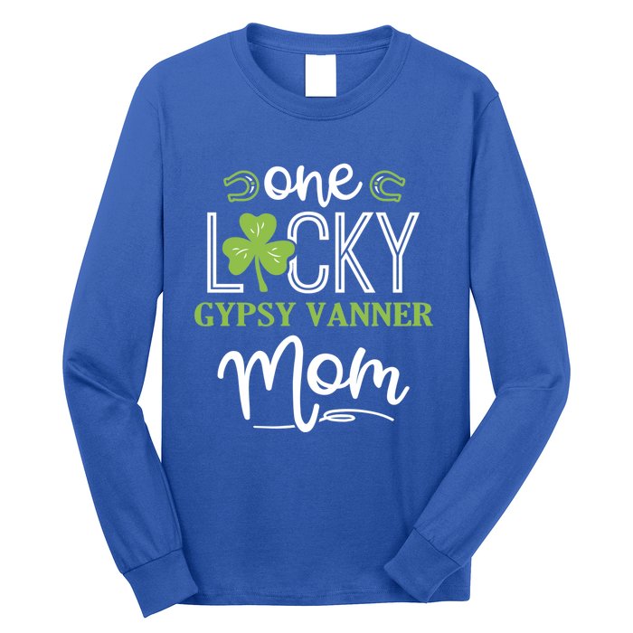 One Lucky Gypsy Vanner Horse Mom Irish Horseback Riding Gift Long Sleeve Shirt