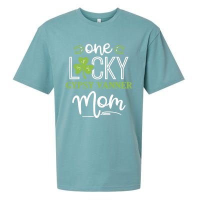 One Lucky Gypsy Vanner Horse Mom Irish Horseback Riding Gift Sueded Cloud Jersey T-Shirt