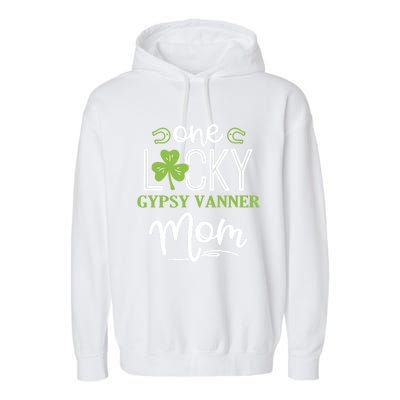 One Lucky Gypsy Vanner Horse Mom Irish Horseback Riding Gift Garment-Dyed Fleece Hoodie