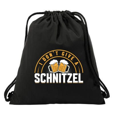 Oktoberfest LetS Get Schnitzel Faced Graphic Drawstring Bag