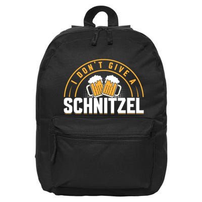 Oktoberfest LetS Get Schnitzel Faced Graphic 16 in Basic Backpack