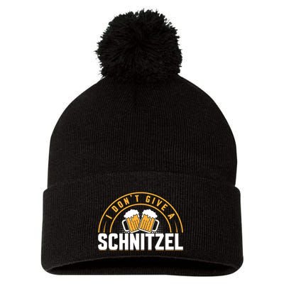 Oktoberfest LetS Get Schnitzel Faced Graphic Pom Pom 12in Knit Beanie