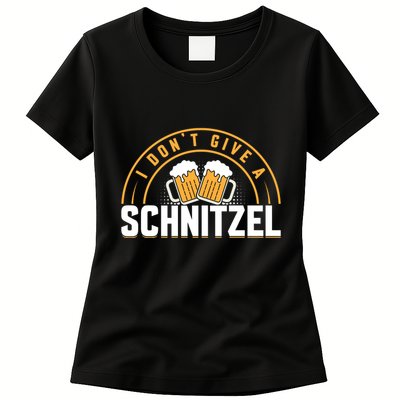 Oktoberfest LetS Get Schnitzel Faced Graphic Womens T-Shirt