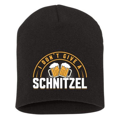 Oktoberfest LetS Get Schnitzel Faced Graphic Short Acrylic Beanie