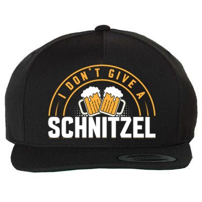 Oktoberfest LetS Get Schnitzel Faced Graphic Wool Snapback Cap