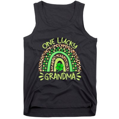 One Lucky Grandma Rainbow Vintage St. Patricks Day Tank Top