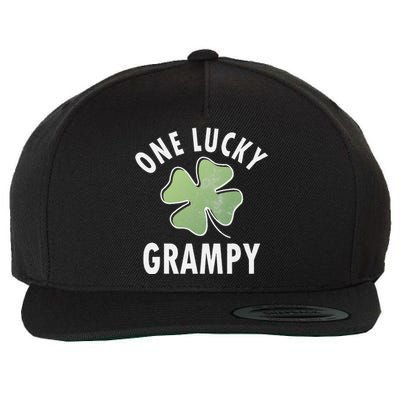 One Lucky Grampy Funny Saint Patricks Day Gift Wool Snapback Cap