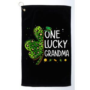 One Lucky Grandma Irish Shamrock St Patricks Day Platinum Collection Golf Towel