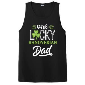 One Lucky Hanoverian Horse Dad Irish Horseback Riding Gift PosiCharge Competitor Tank