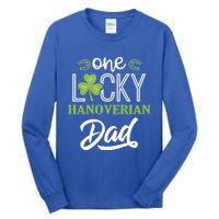 One Lucky Hanoverian Horse Dad Irish Horseback Riding Gift Tall Long Sleeve T-Shirt