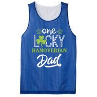 One Lucky Hanoverian Horse Dad Irish Horseback Riding Gift Mesh Reversible Basketball Jersey Tank