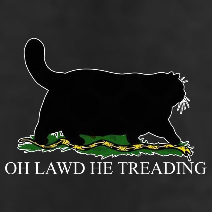 Oh Lawd He Treading Garment-Dyed Heavyweight T-Shirt