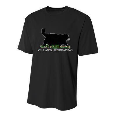Oh Lawd He Treading Youth Performance Sprint T-Shirt