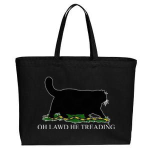 Oh Lawd He Treading Cotton Canvas Jumbo Tote