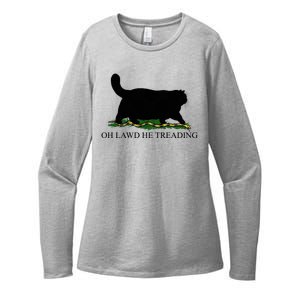 Oh Lawd He Treading Womens CVC Long Sleeve Shirt