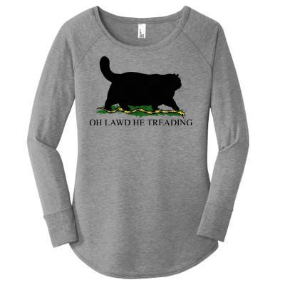 Oh Lawd He Treading Women's Perfect Tri Tunic Long Sleeve Shirt