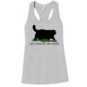 Oh Lawd He Treading Women's Racerback Tank