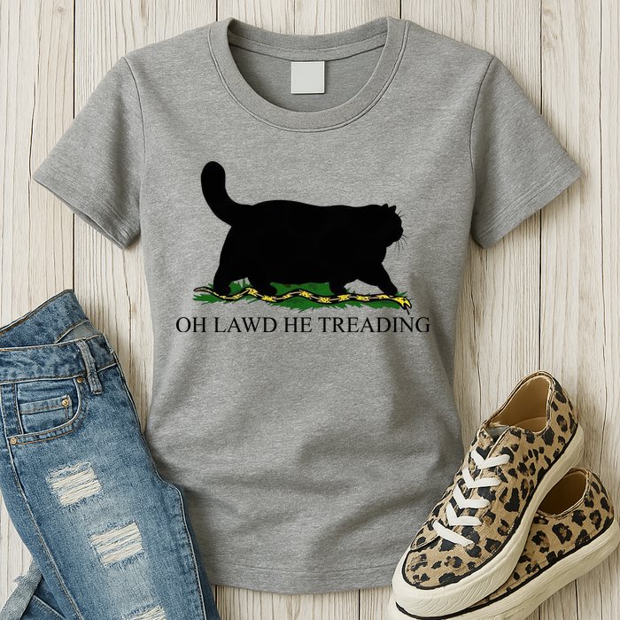 Oh Lawd He Treading Womens T-Shirt