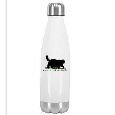 Oh Lawd He Treading Stainless Steel Insulated Water Bottle