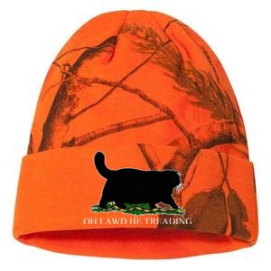 Oh Lawd He Treading Funny Cat Snake Kati Licensed 12" Camo Beanie