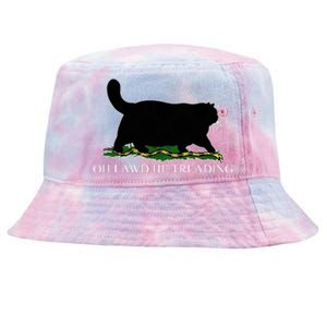 Oh Lawd He Treading Funny Cat Snake Tie-Dyed Bucket Hat