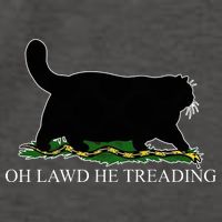 Oh Lawd He Treading Funny Cat Snake Vector Backpack