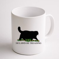 Oh Lawd He Treading Funny Cat Snake Mug