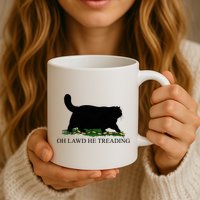 Oh Lawd He Treading Funny Cat Snake Mug