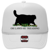 Oh Lawd He Treading Funny Cat Snake Trucker Hat
