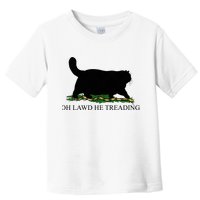 Oh Lawd He Treading Funny Cat Snake Toddler T-Shirt