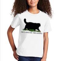 Oh Lawd He Treading Funny Cat Snake Kids T-Shirt