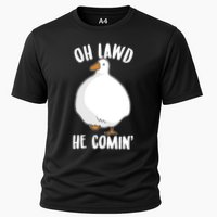 Oh Lawd He Comin Thicc Goose Meme Cooling Performance Crew T-Shirt