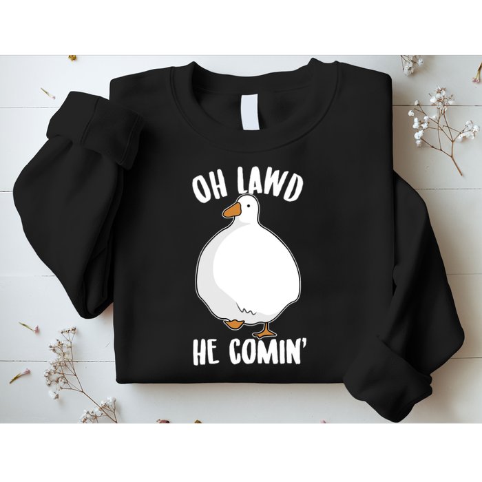 Oh Lawd He Comin Thicc Goose Meme Sweatshirt