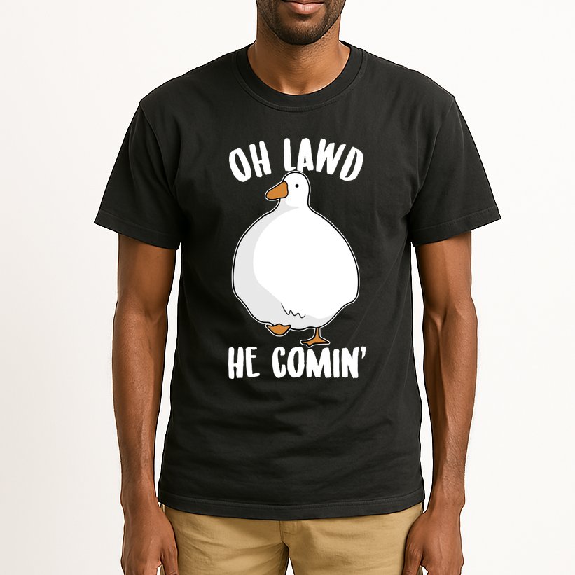 Oh Lawd He Comin Thicc Goose Meme Tall T-Shirt
