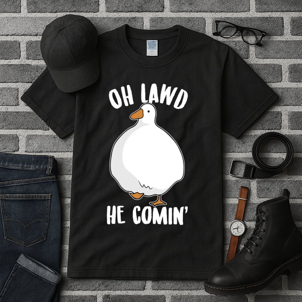 Oh Lawd He Comin Thicc Goose Meme Tall T-Shirt