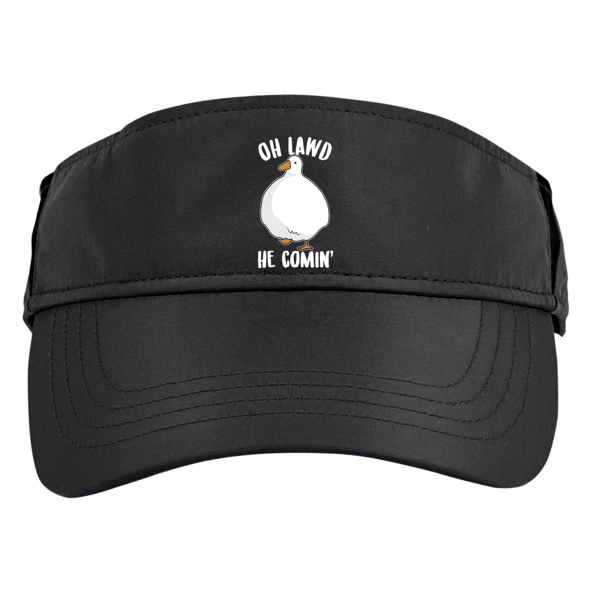 Oh Lawd He Comin Thicc Goose Meme Adult Drive Performance Visor