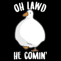 Oh Lawd He Comin Thicc Goose Meme Flatbill Hat