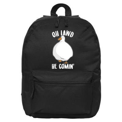 Oh Lawd He Comin Thicc Goose Meme 16 in Basic Backpack
