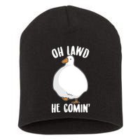 Oh Lawd He Comin Thicc Goose Meme Short Acrylic Beanie