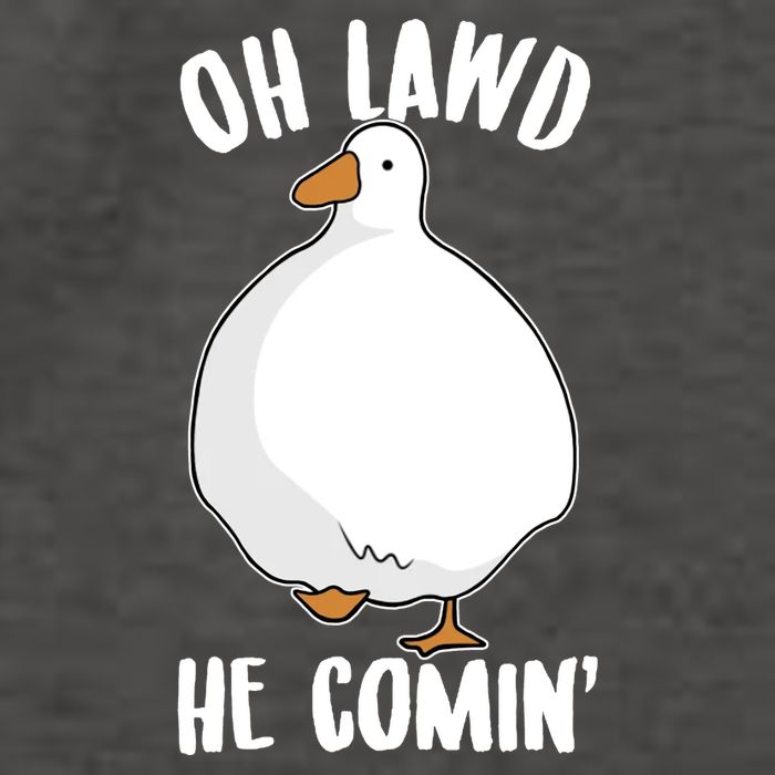 Oh Lawd He Comin Thicc Goose Meme Vector Backpack