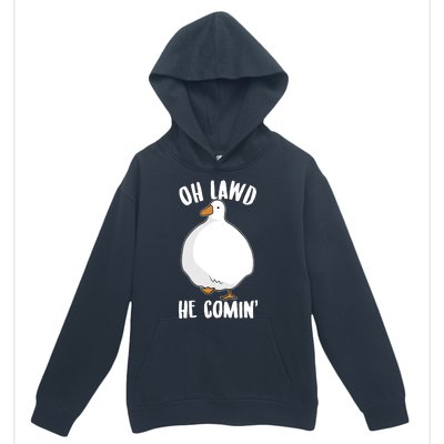 Oh Lawd He Comin Thicc Goose Meme Urban Pullover Hoodie