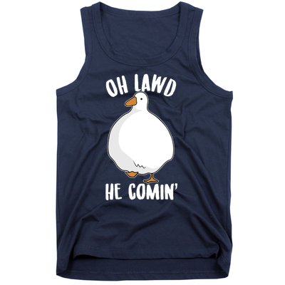 Oh Lawd He Comin Thicc Goose Meme Tank Top