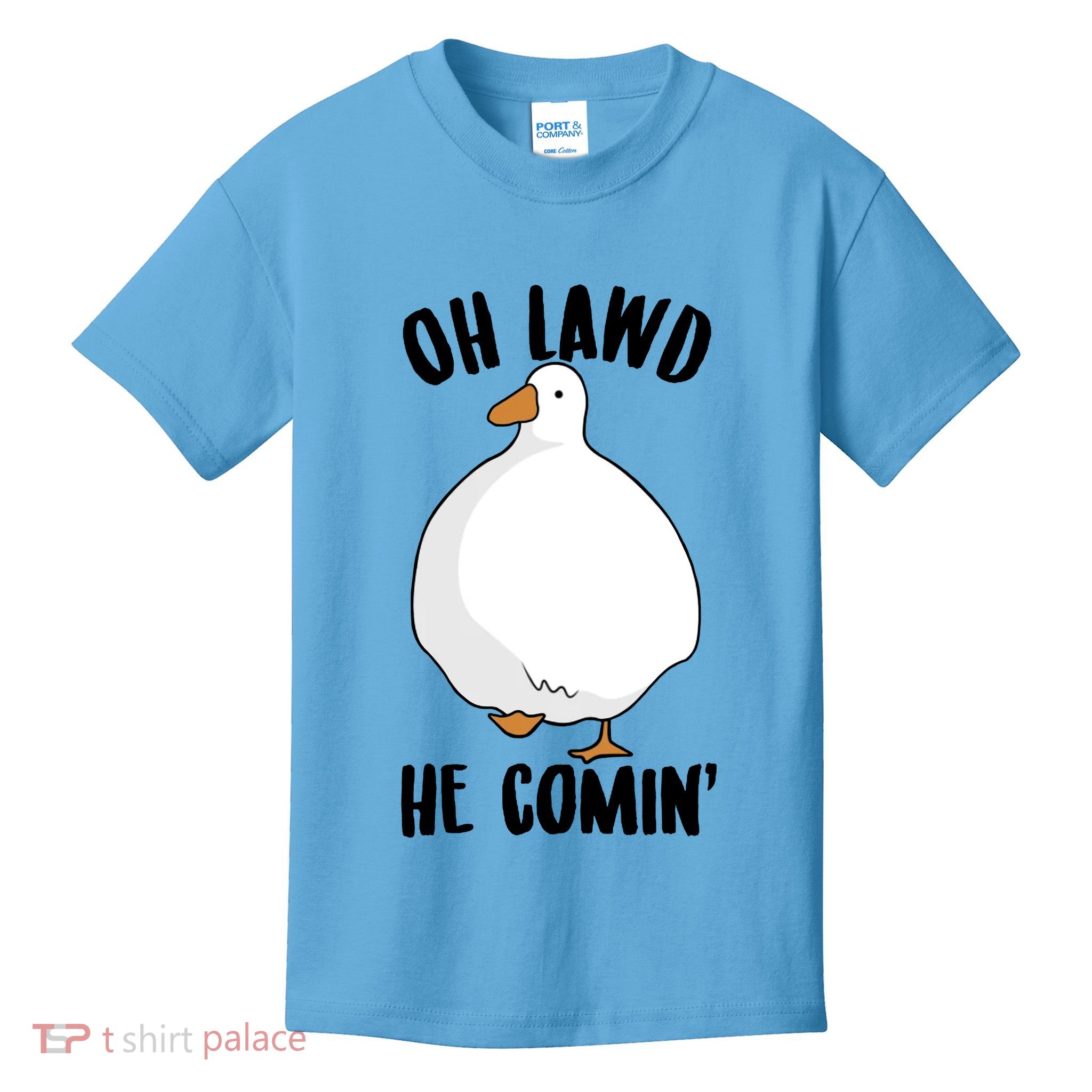 Oh Lawd He Comin Thicc Goose Meme Kids T-Shirt