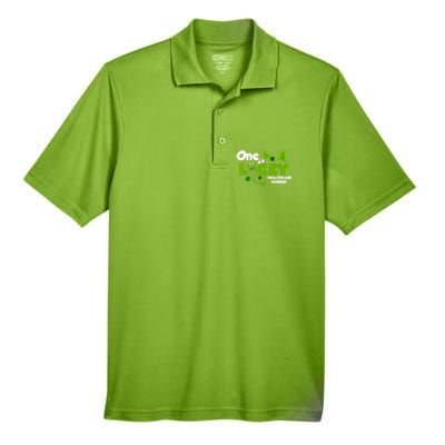 One Lucky Healthcare Worker Funny St Patricks Day Nurse Cute Gift Men's Origin Performance Piqué Polo