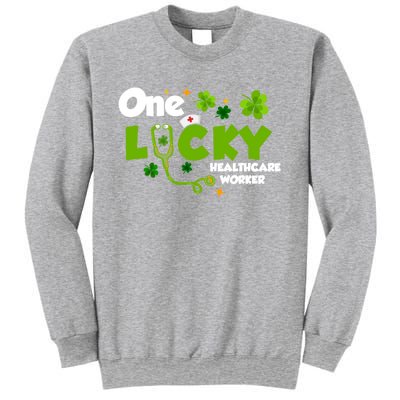 One Lucky Healthcare Worker Funny St Patricks Day Nurse Cute Gift Sweatshirt