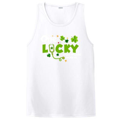 One Lucky Healthcare Worker Funny St Patricks Day Nurse Cute Gift PosiCharge Competitor Tank