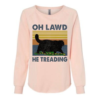 Oh Lawd He Treading Womens California Wash Sweatshirt