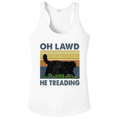 Oh Lawd He Treading Ladies PosiCharge Competitor Racerback Tank