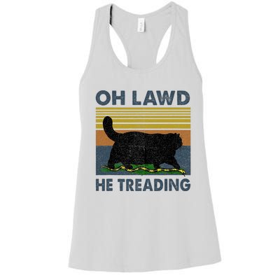 Oh Lawd He Treading Women's Racerback Tank